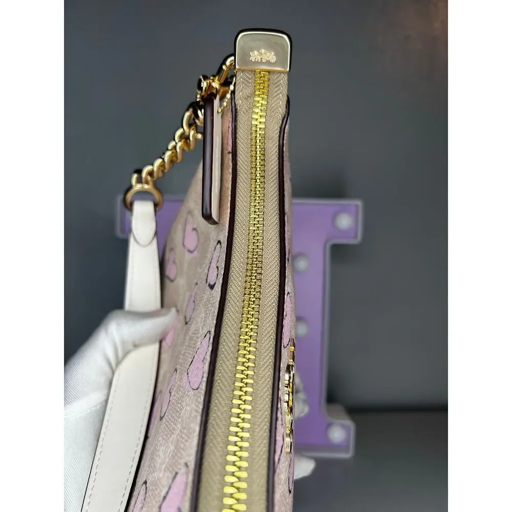 Coach Love Print Teri With Chain Strap - Asia Exclusive